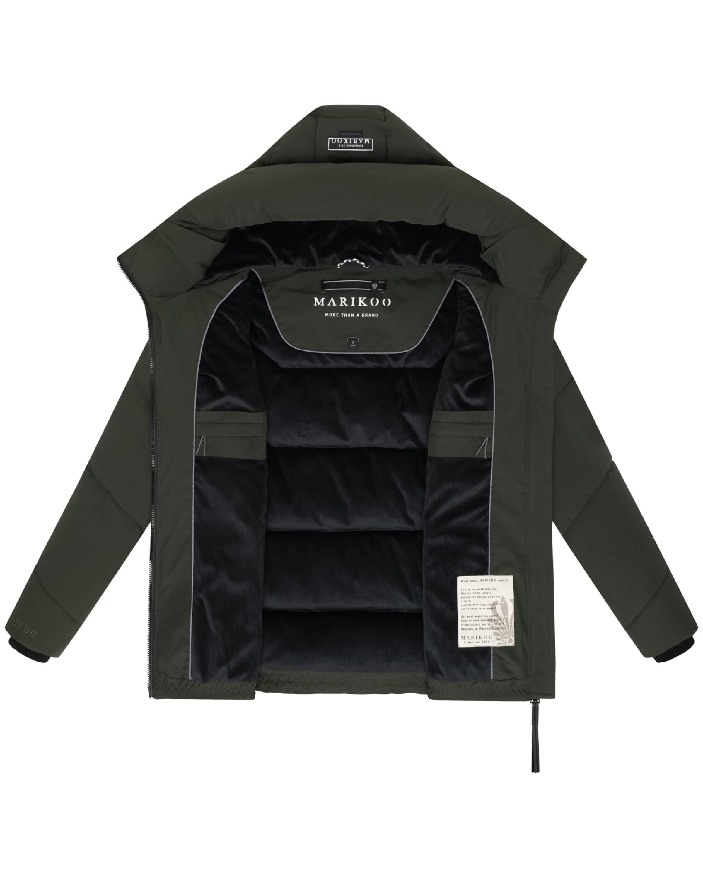 MARIKOO Vinterjacka 'Kuscheltatze XVI' i grön