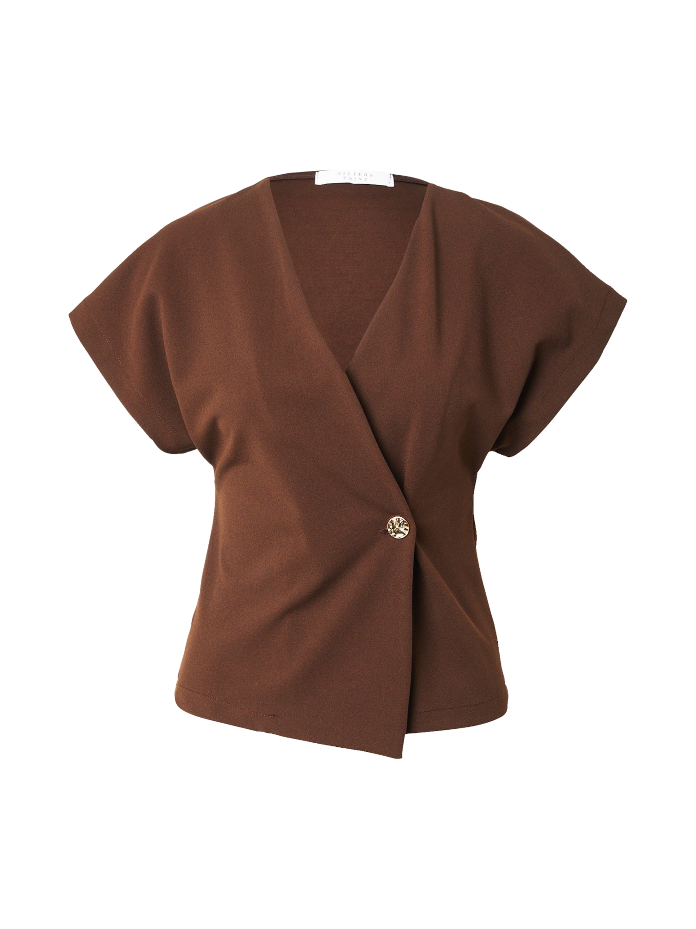 SISTERS POINT Pluus 'GEVELA', värv pruun: eest vaates