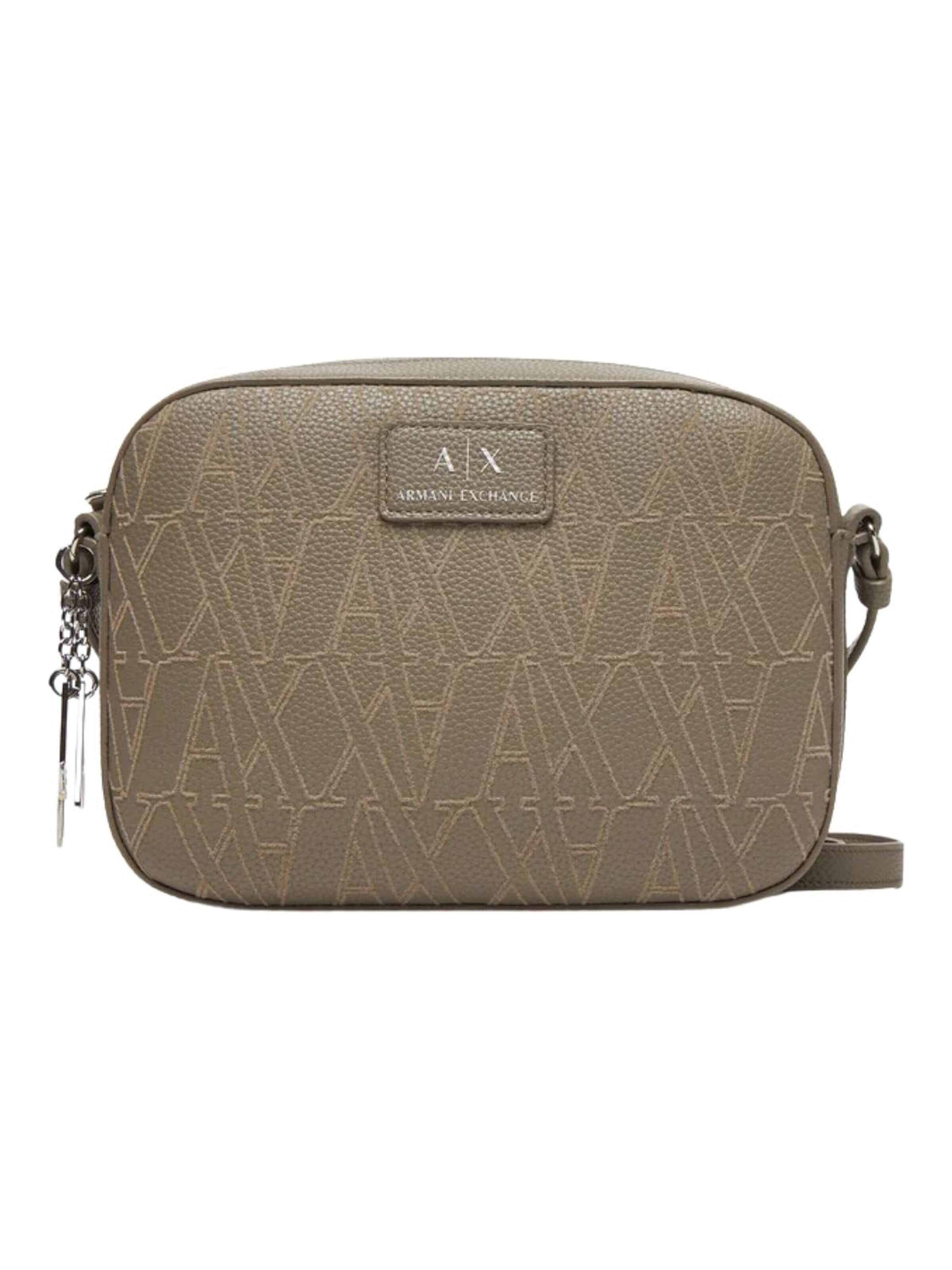 Borsa a tracolla di ARMANI EXCHANGE in grigio: frontale