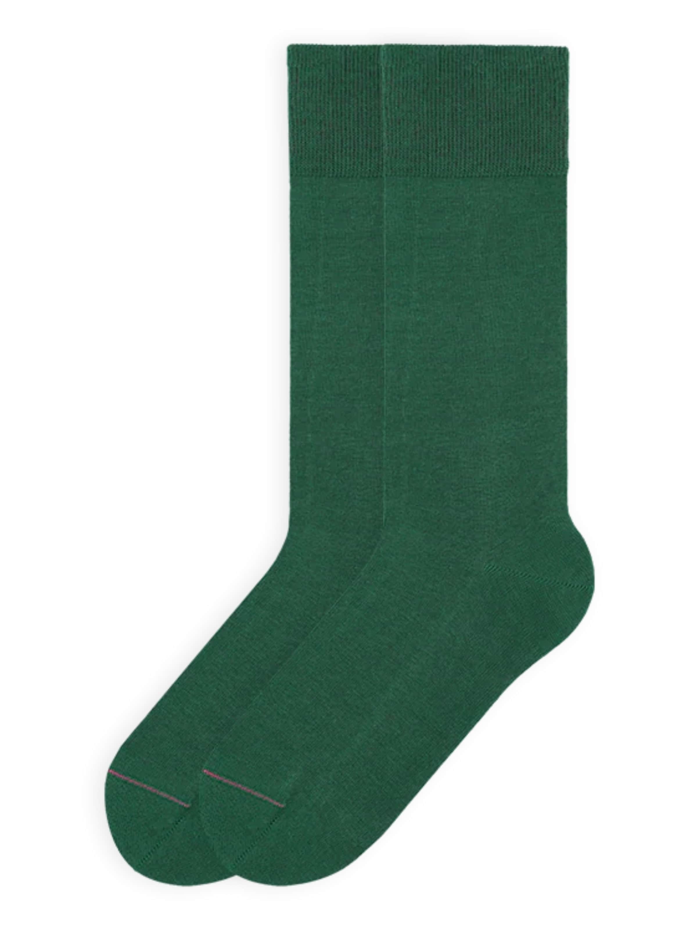 Von Jungfeld Socks 'Signature Innenbund' in Green: front