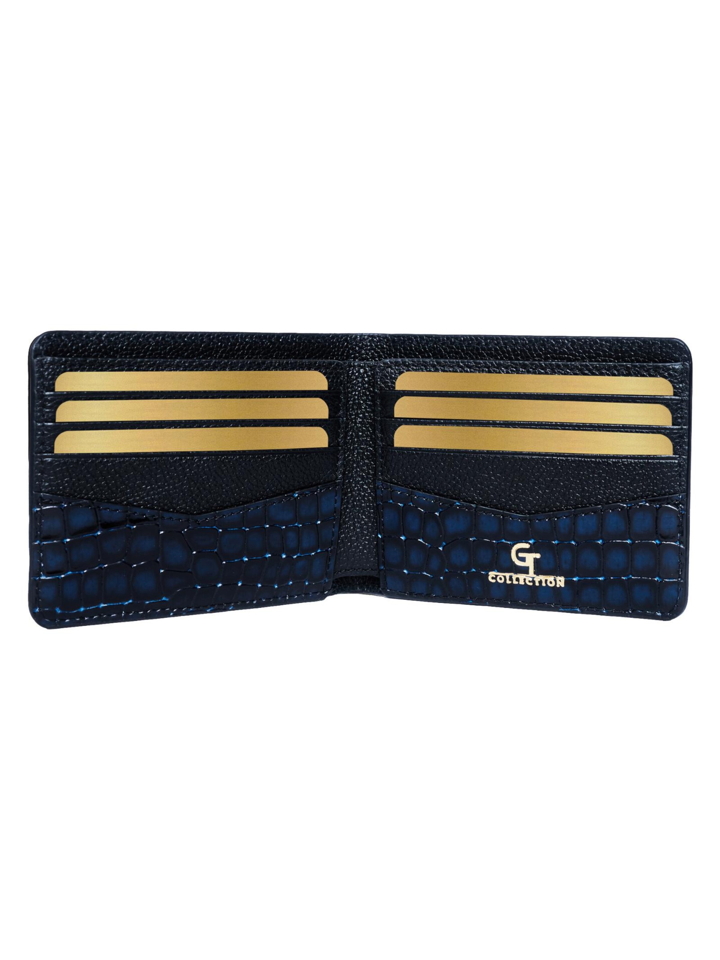 GT Collection - Cartera 'Croc Prestige' en azul