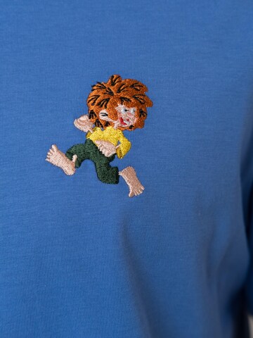 Bavarian Caps Shirt 'Grantler Klub: Pumuckl' in Blauw
