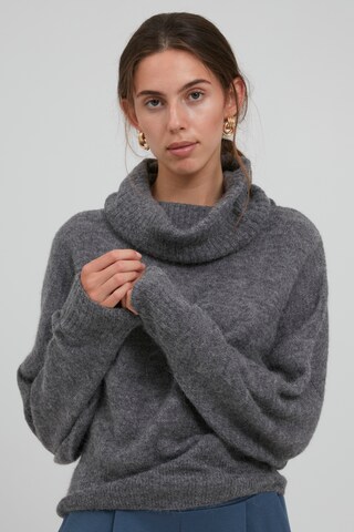 ICHI Sweater 'KAMARA' in Grey