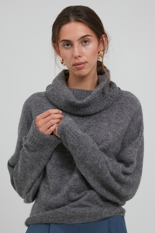 ICHI Sweater 'KAMARA' in Grey