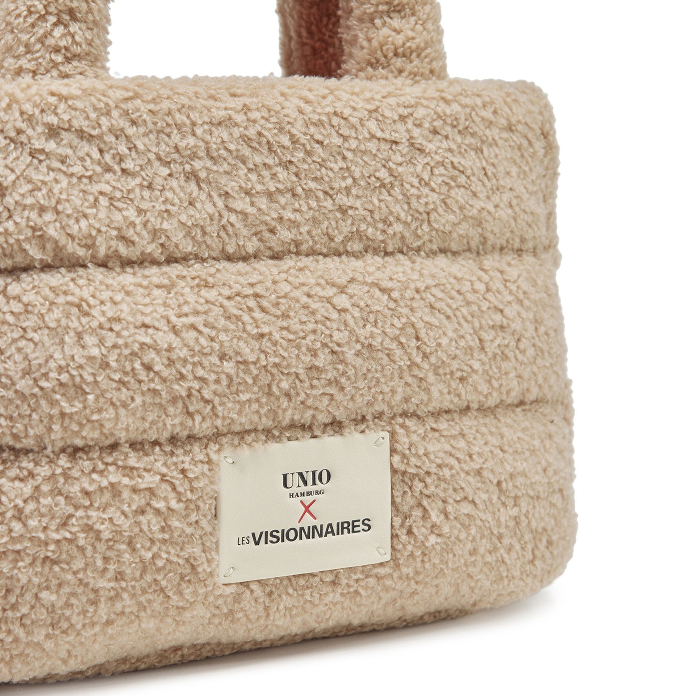 Borsa a spalla 'Unio Cortina Teddy' di Les Visionnaires in beige