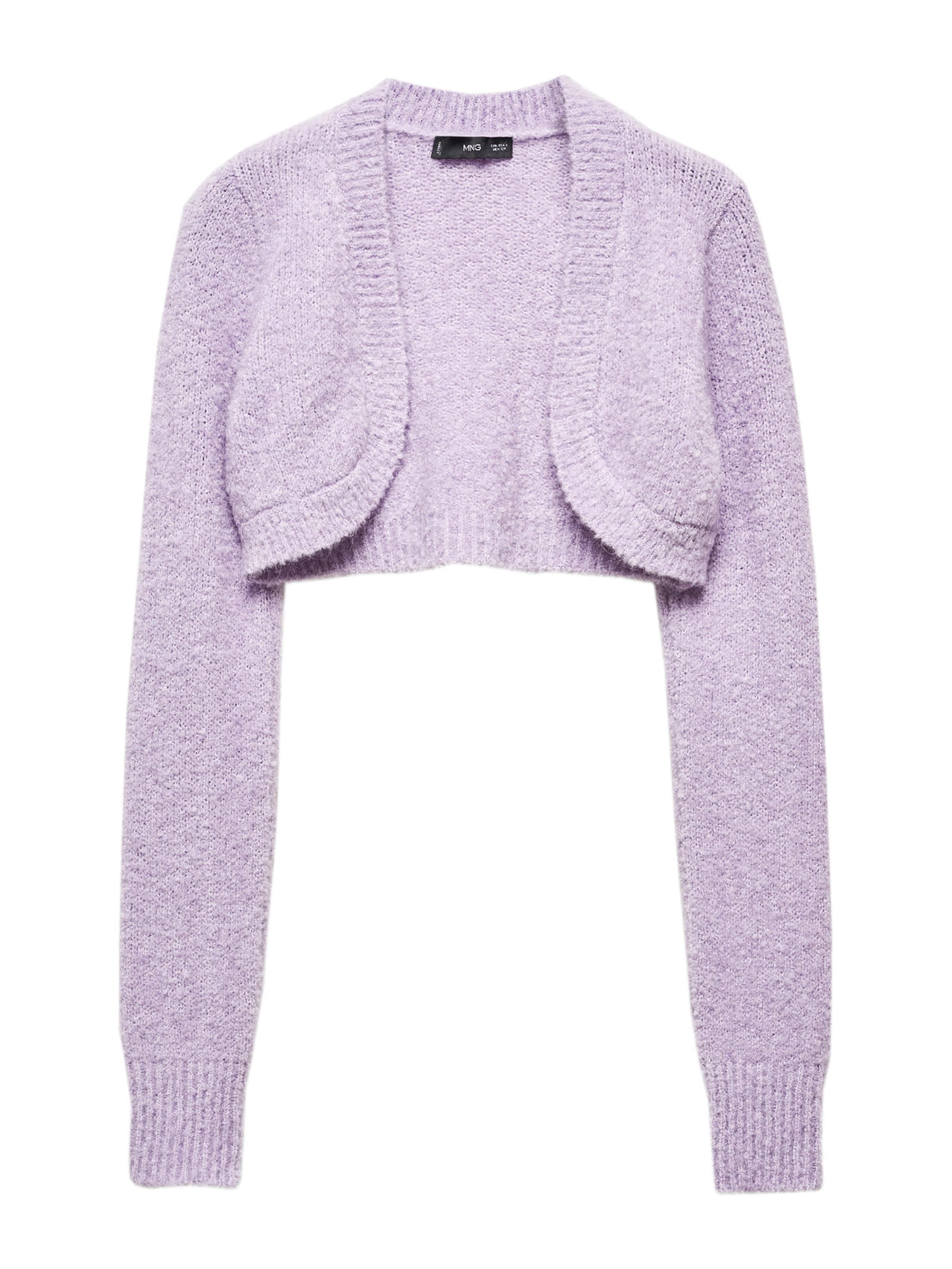 MANGO Kardigan 'Vals' – fialová: přední strana