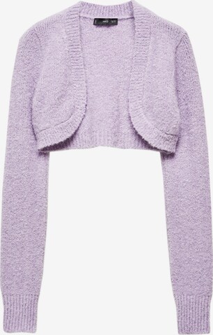 MANGO Knit Cardigan 'Vals' in Purple: front