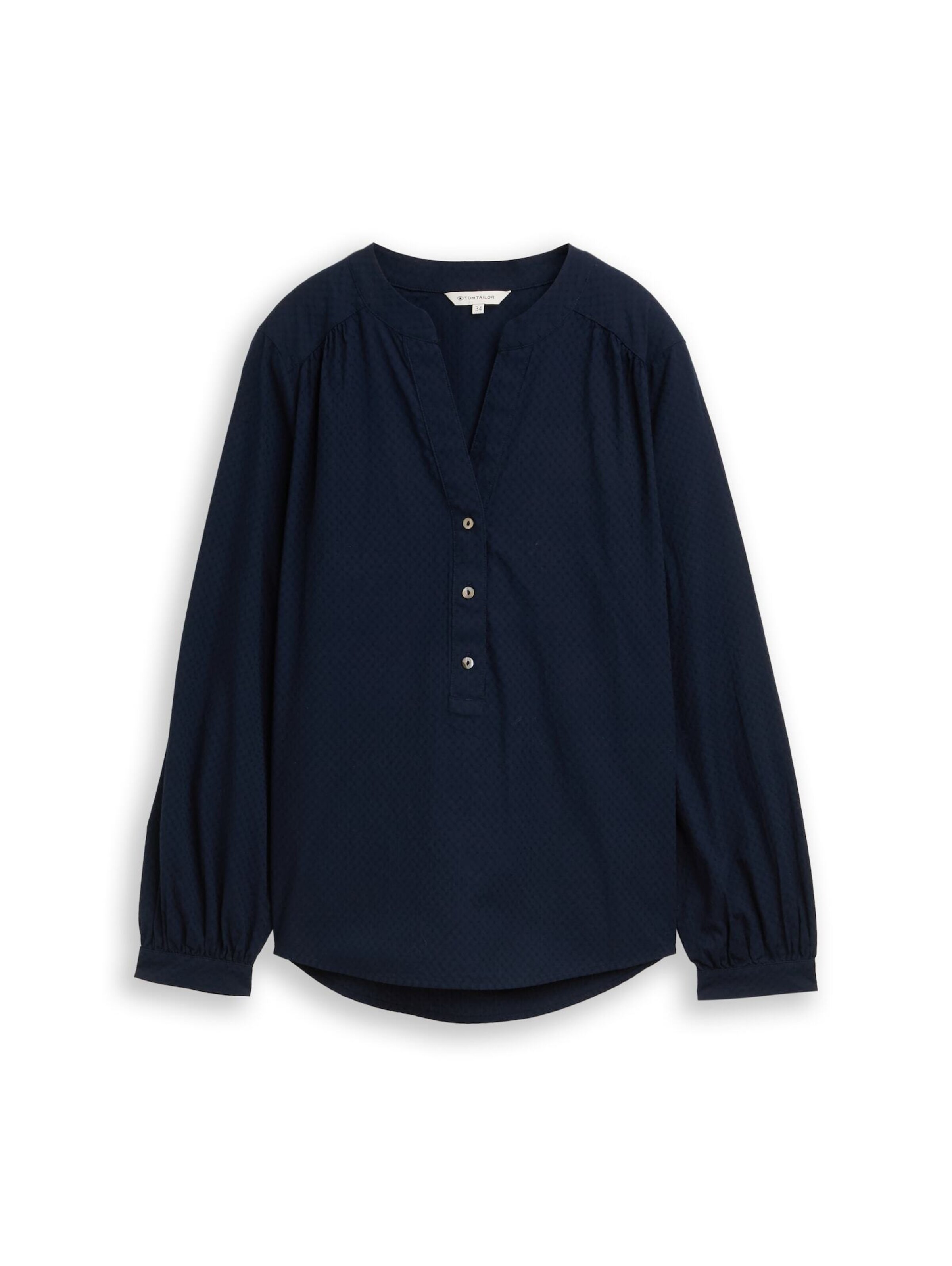 TOM TAILOR Blouse in Blauw: voorkant
