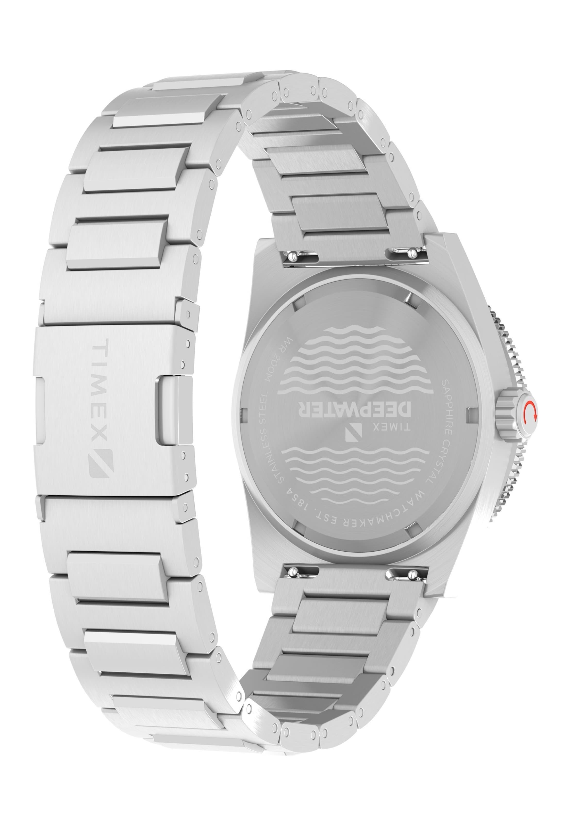 Orologio analogico 'Deepwater Reef 200' di TIMEX in argento