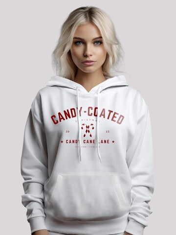 F4NT4STIC Sweatshirt 'Weihnachten Candy Coated Christmas' in Weiß: predná strana