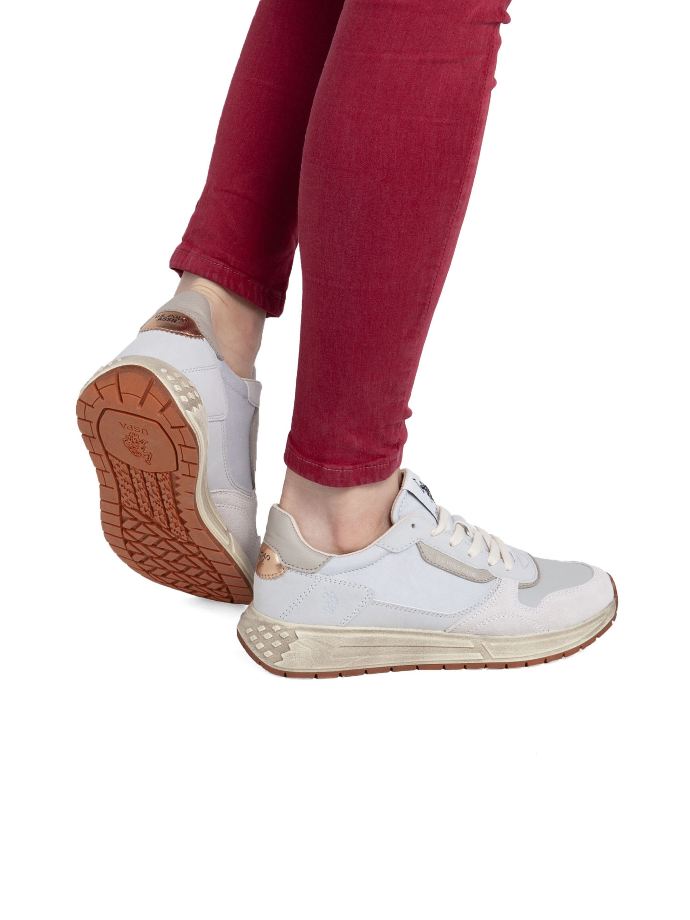 Baskets basses 'Seneka' US POLO ASSN. en blanc
