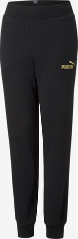 PUMA Tapered Trousers 'ESS' in Black: front