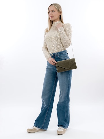 Tamaris Clutch 'Amalia Pillow' in Green: front