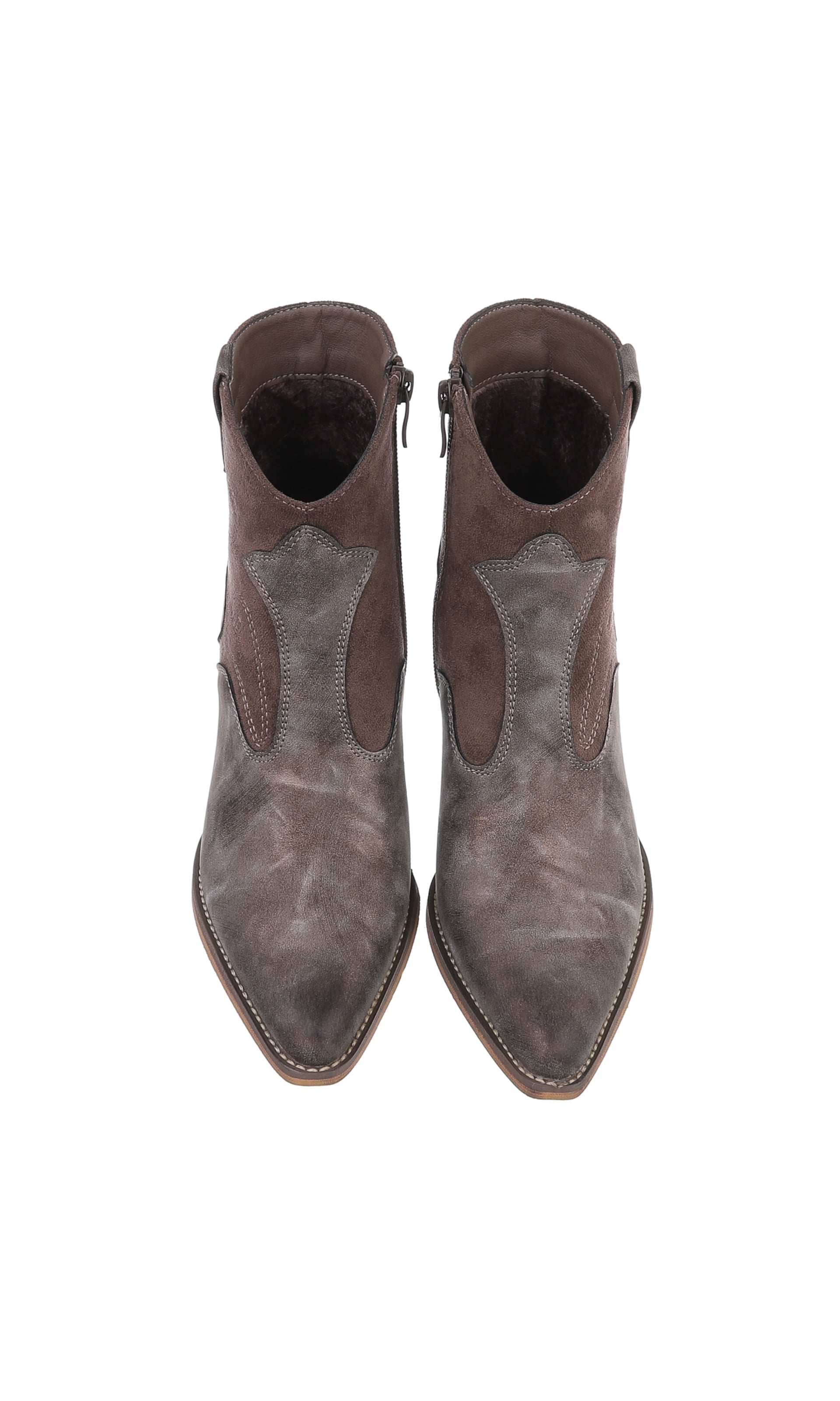 Ital-Design Cowboystiefel in Braun