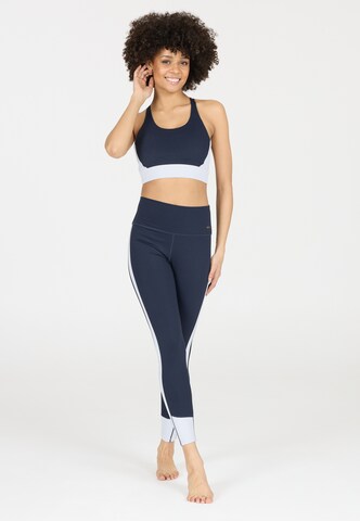 Athlecia Skinny Tights 'Aspasia' in Blau