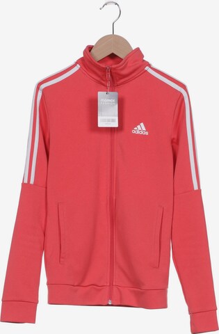 ADIDAS PERFORMANCE Sweatshirt & Zip-Up Hoodie in XS in Red: front