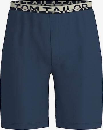 TOM TAILOR Pajama Pants in Blue: front