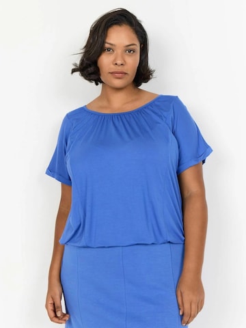 Tricou 'Stella' de la Wasabi Concept pe albastru: față