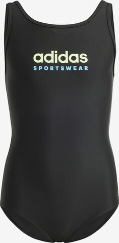 ADIDAS SPORTSWEAR Athletic Swimwear in Black: front