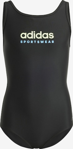 Maillot de bain de sport ADIDAS SPORTSWEAR en noir : devant