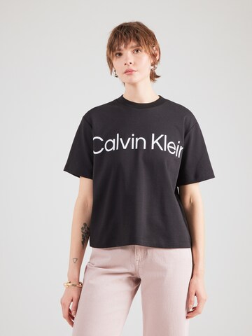 Calvin Klein Jeans Μπλουζάκι σε μαύρο: μπροστά