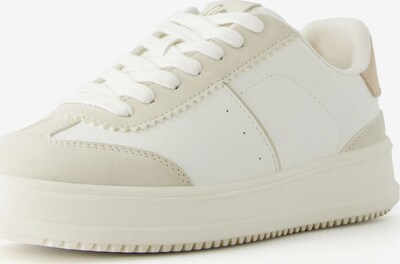 Bershka Låg sneaker i beige / off-white, Produktvy