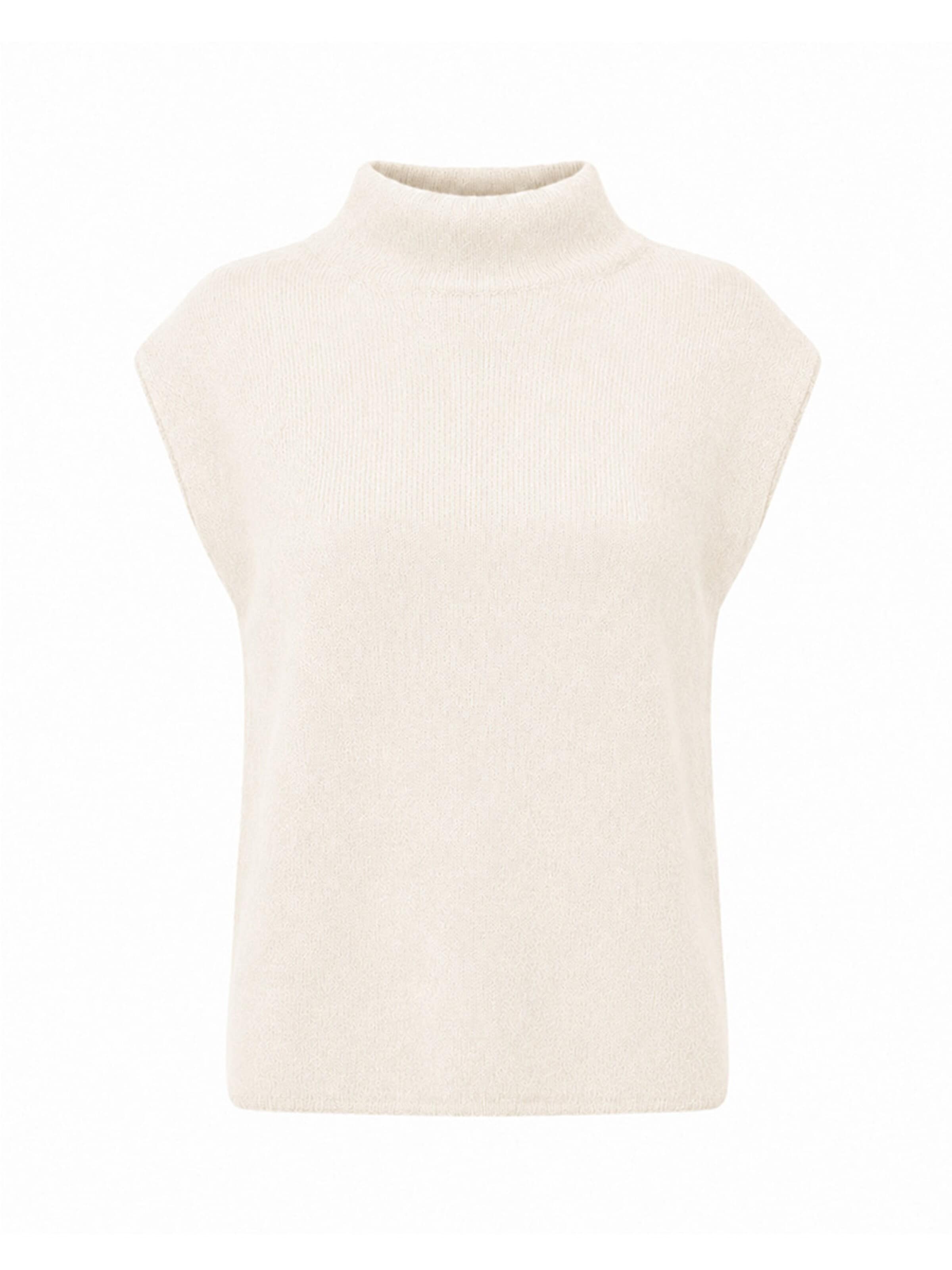 Anse Victorin Knitted Top 'Lara' in Beige: front