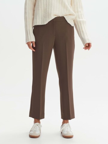 OPUS Regular Pantalon 'Miriki' in Bruin: voorkant