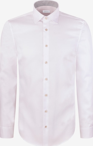 SEIDENSTICKER Businesshemd 'Schwarze Rose' in Weiß: Vorderseite