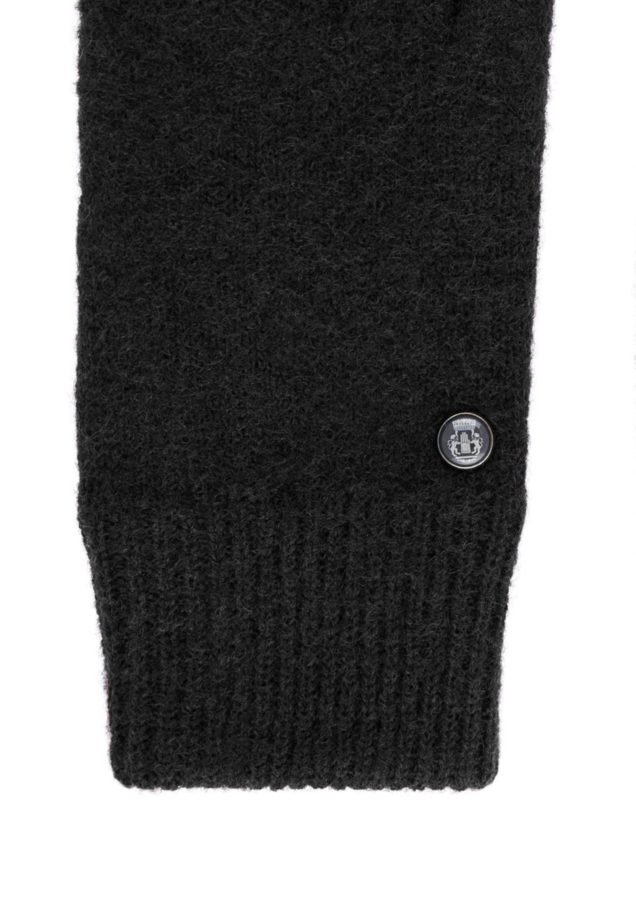 Roeckl Strickhandschuhe 'FELTED WOOL' in Schwarz