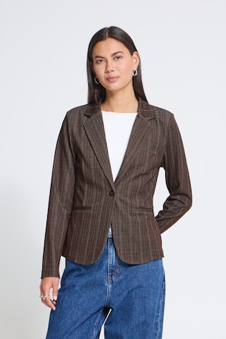ICHI - Blazer 'IHKATE' em castanho: frente