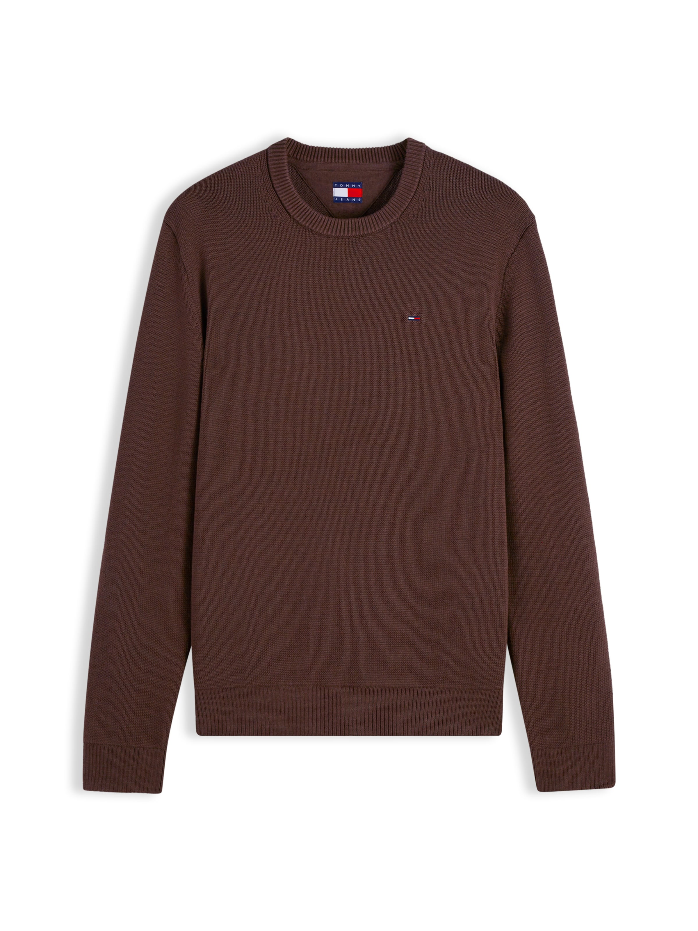 Pull-over 'ESS' Tommy Jeans en marron : devant