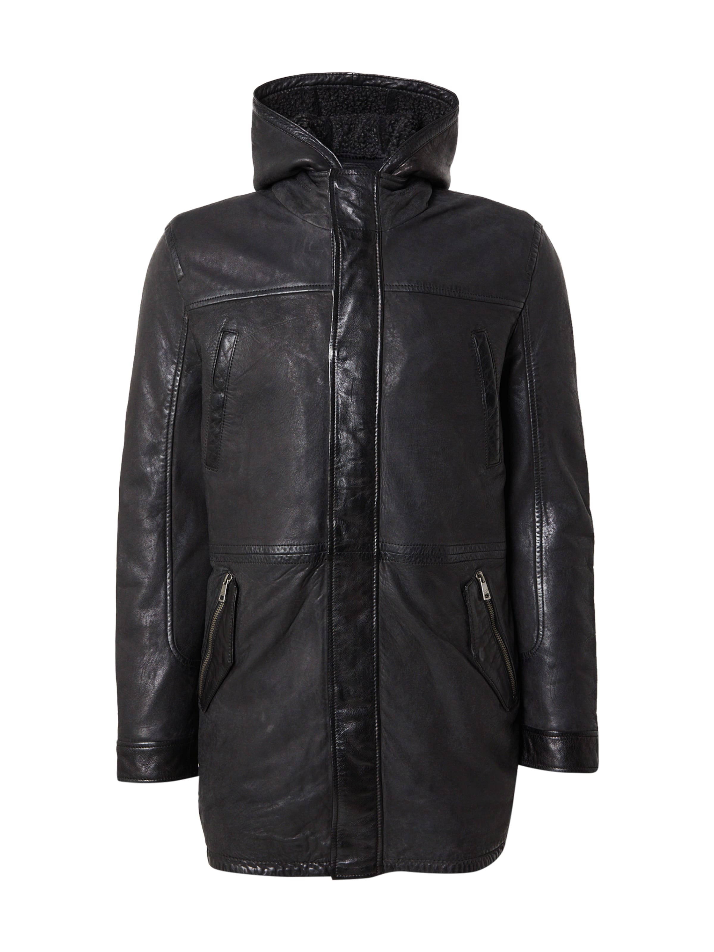 Mauritius Övergångsjacka 'Sitku' i svart: framsida