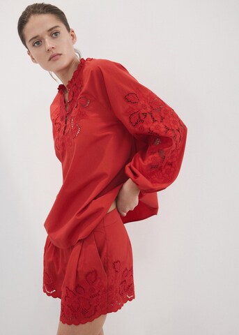 MANGO Regular Pants 'Betty' in Red