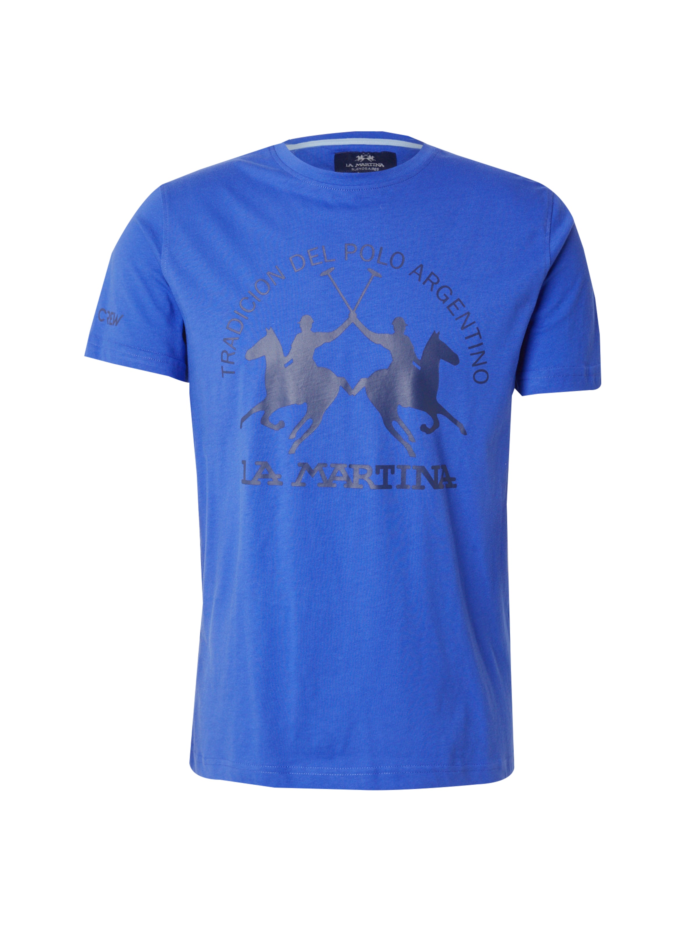 Tricou de la La Martina pe albastru: față