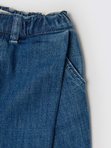 Maru + Bo Wide Leg Jeans 'EMBROIDERED BALLOON JEANS' i blå