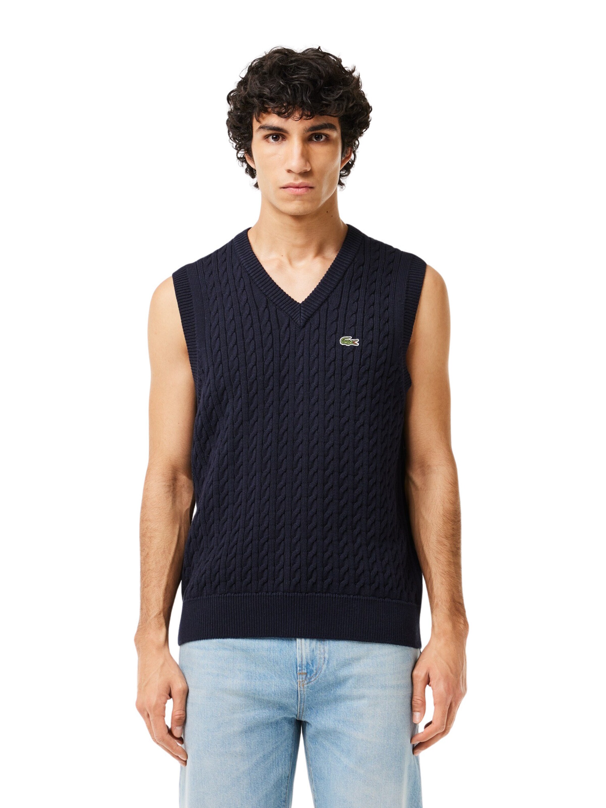 Gilet di LACOSTE in blu: frontale