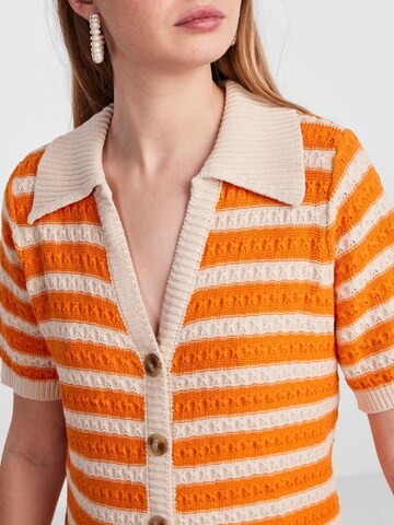 Y.A.S Knitted dress 'Croc' in Orange