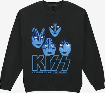 Sweat-shirt 'Creatures of the night' Kiss en noir : devant