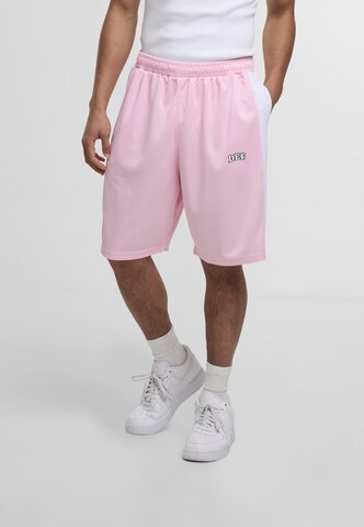 Pantalon DEF en rose : devant