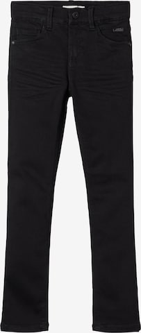 NAME IT - Slimfit Calças de ganga 'Theo' em preto: frente