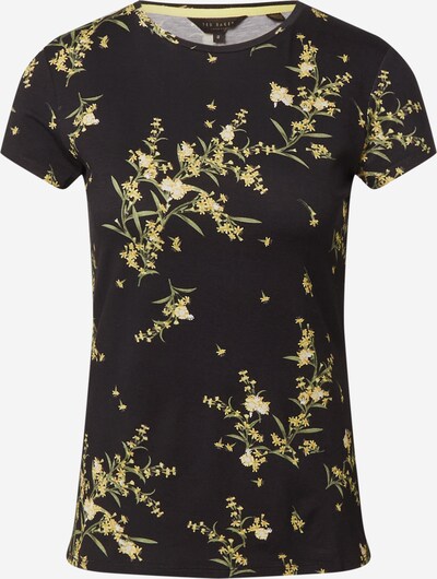 Tricou 'Irennee' Ted Baker pe galben / verde deschis / negru / alb, Vizualizare produs