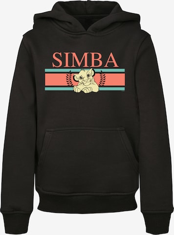 F4NT4STIC Sweatshirt 'König Der Löwen Simba' in Black: front