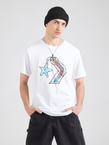 CONVERSE Póló 'STAR CHEV TOOTHPASTE' - fehér: elől