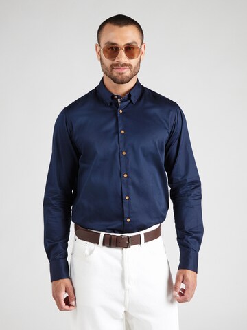 bugatti - Ajuste regular Camisa en azul: frente