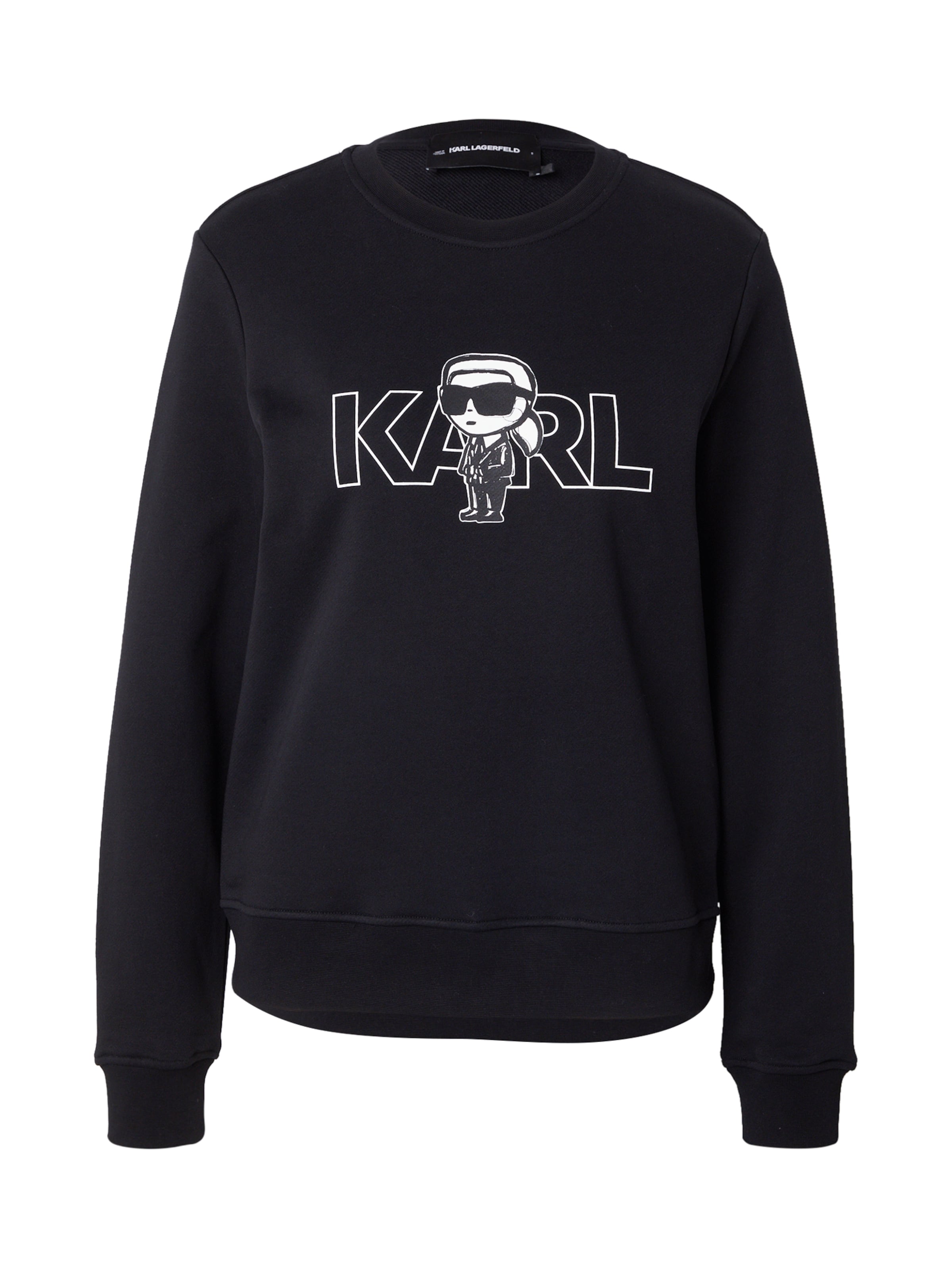 Karl Lagerfeld Mikina – černá: přední strana