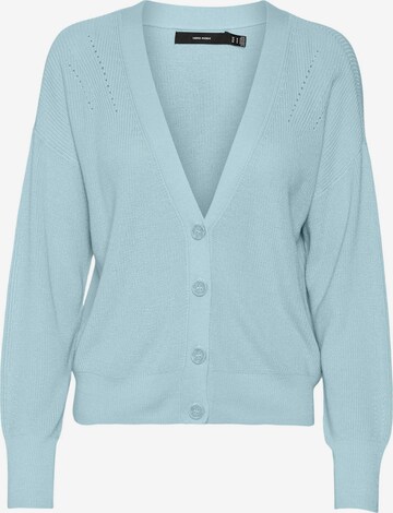 VERO MODA Knit Cardigan in Blue: front