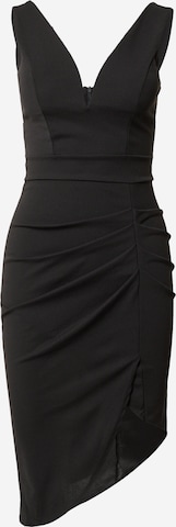 WAL G. Φόρεμα κοκτέιλ 'PAMELA' σε μαύρο: μπροστά