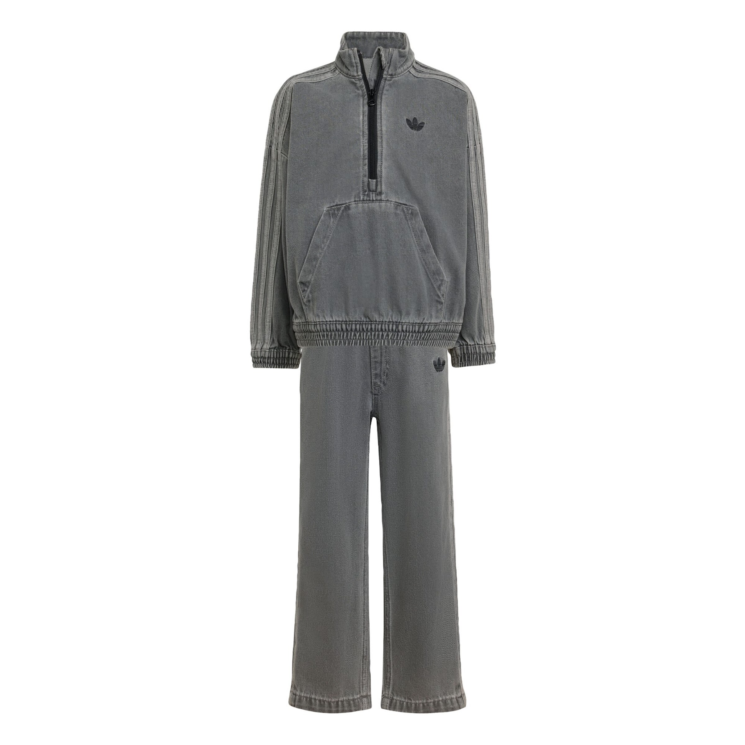 Tuta da jogging 'Denim Crew Set' di ADIDAS ORIGINALS in grigio: frontale