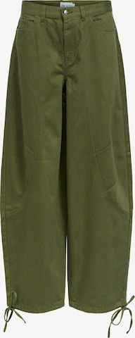 OBJECT - Barrel Pantalón cargo en verde: frente